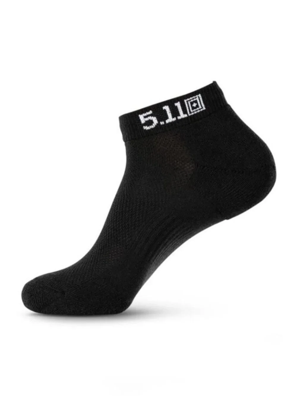 5.11 TACTICAL Men's PT-R Basic Ankle Socks (6-Pack) Size L in Black